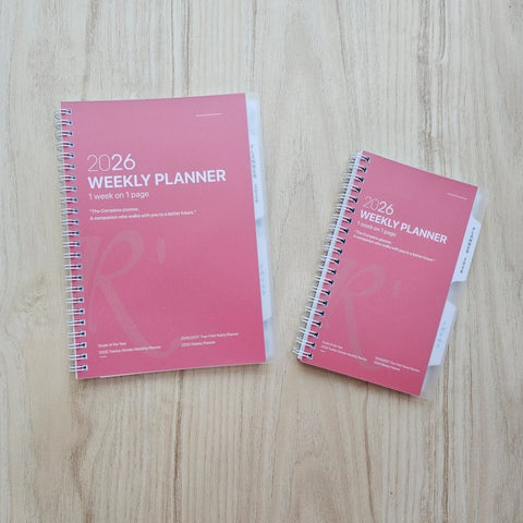R'fillae A5/A6 Wire-O Binder 1 Week per Page Planner Diary (2026)