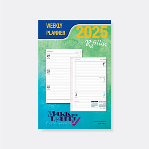 R'fillae 4087 A5/A6 Weekly Planner Diary Refill (2025)