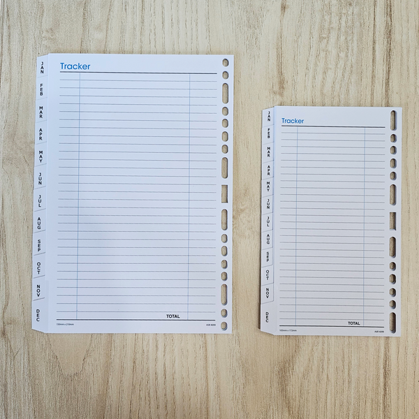 R'fillae 4099 A5/A6 Monthly Planner Dividers Diary Refill (2026)