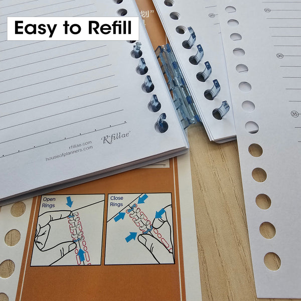 R'fillae A4/B5 '5+5' Refillable Monthly Planner (2026)