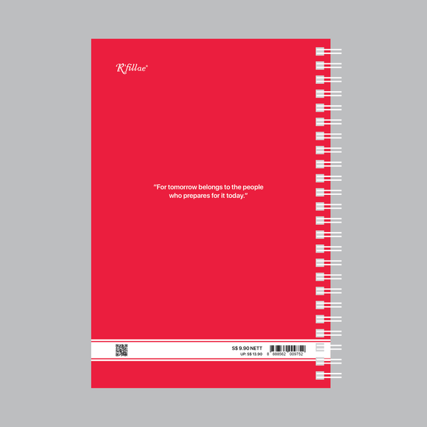 R'fillae A5/A6 Wire-O Binder 1 Week per Page Planner Diary (2027)