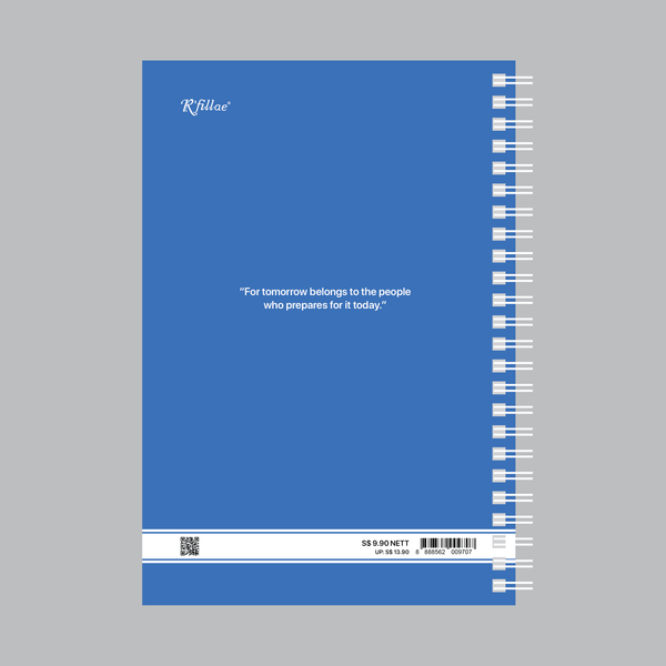 R'fillae A5/A6 Wire-O Binder 1 Week on 2 Pages Planner Diary (2027)