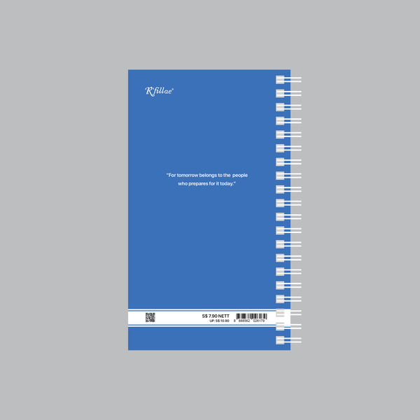 R'fillae A5/A6 Wire-O Binder 1 Week on 2 Pages Planner Diary (2027)