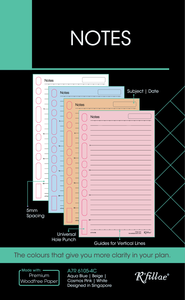 R'fillae Colour Notes Organiser Planner Refill