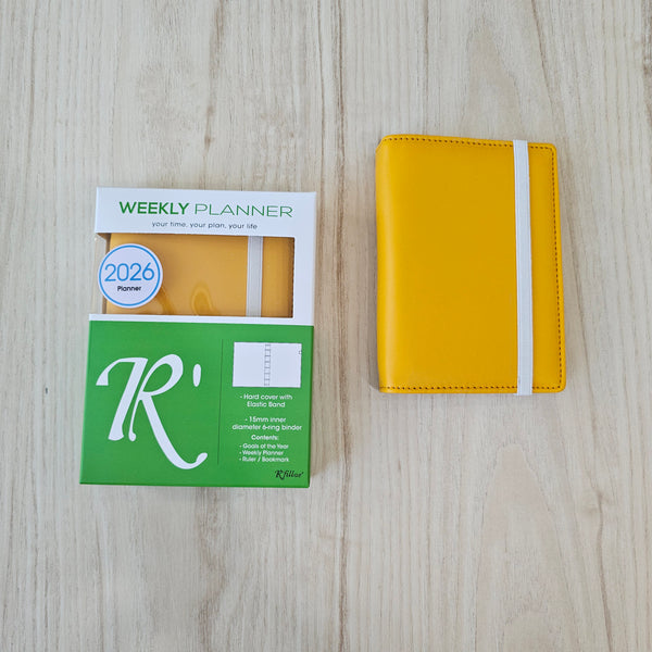 R'fillae A7 PU Leather Refillable Diary/Organiser (2026)
