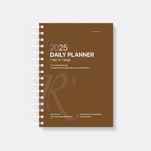 R'fillae A5/A6 Wire-O Binder 1 Day per Page Planner Diary (2025)