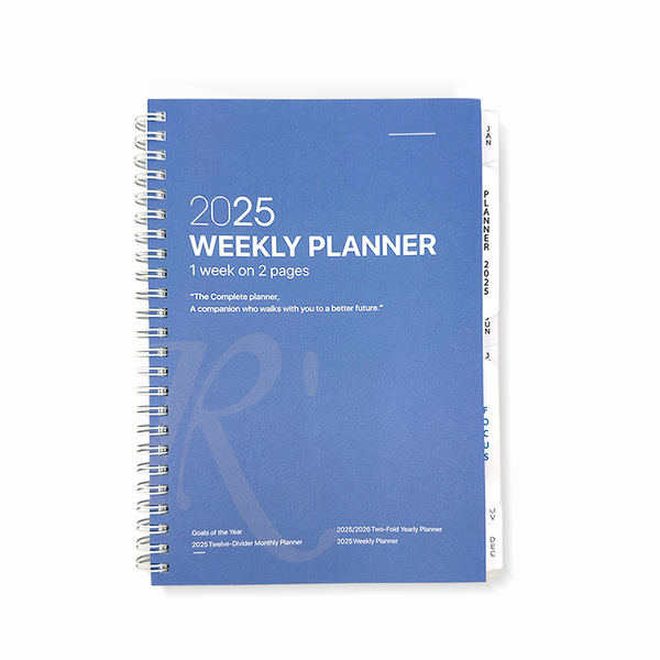 R'fillae A5/A6 Wire-O Binder 1 Week on 2 Pages Planner Diary (2025)