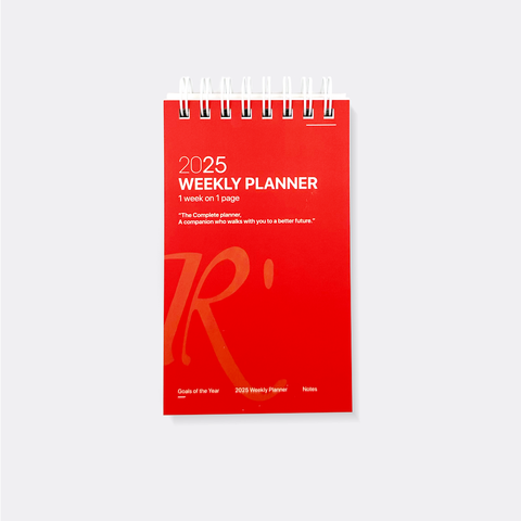 R'fillae A7 Wire-O Binder 1 Week per Page Planner Diary (2025)