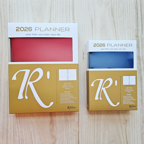 R'fillae PU Leather Refillable Diary Organiser (2026)