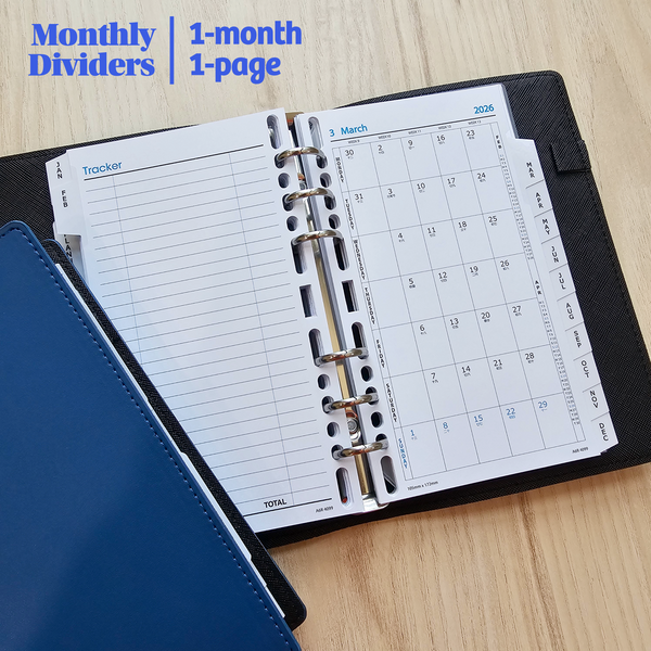 R'fillae PU Leather Refillable Diary Organiser (2026)