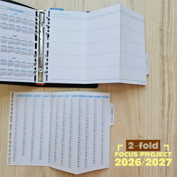 R'fillae PU Leather Refillable Diary Organiser (2026)