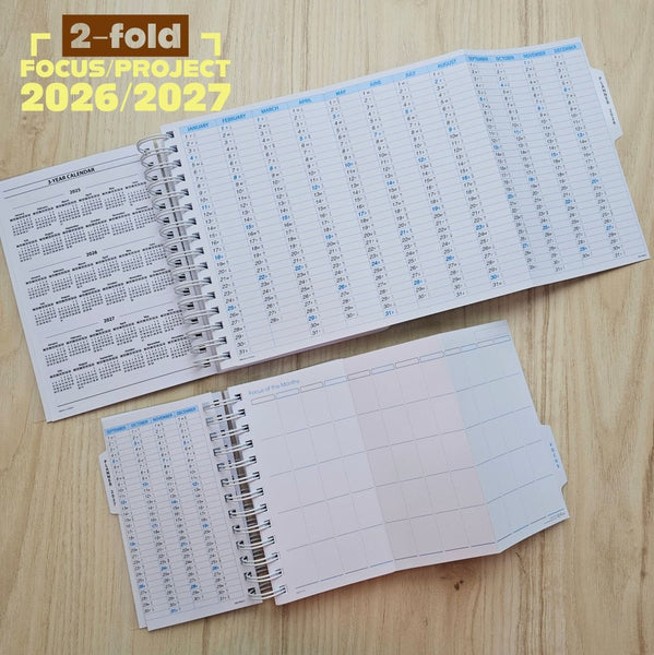 R'fillae A5/A6 Wire-O Binder 1 Day per Page Planner Diary (2026) Collated