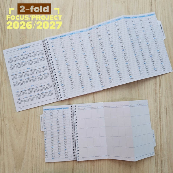 R'fillae A5/A6 Wire-O Binder 1 Week on 2 Pages Planner Diary (2027)