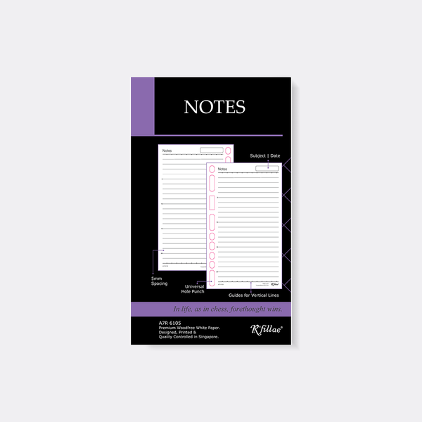 R'fillae A7 Notes Organiser Planner Refill