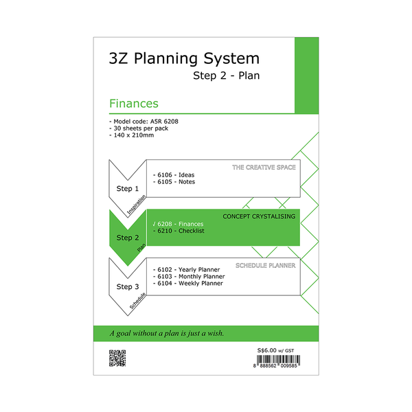 R'fillae A5 Finance Diary Planner Refill