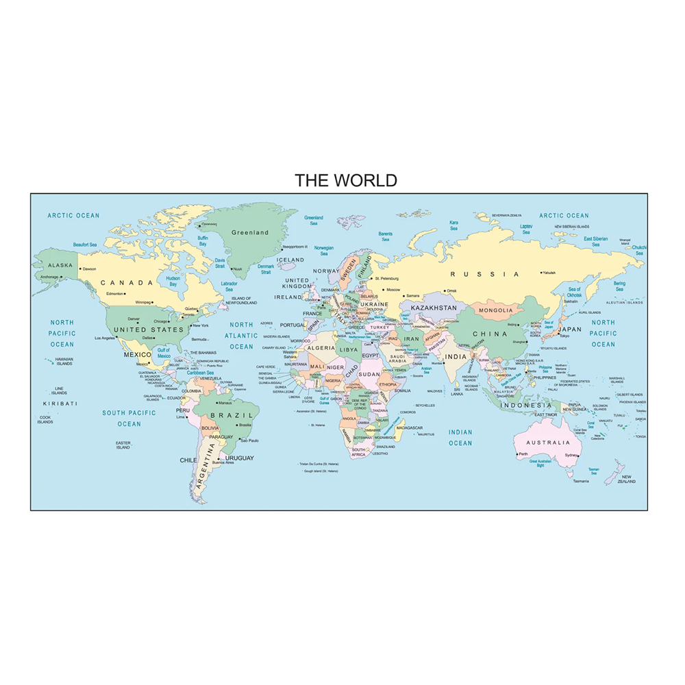 World Map - Wall Size