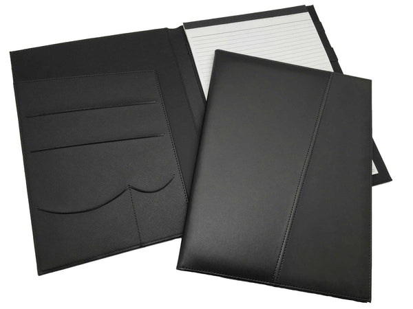 [Bulk Order] R'fillae A4 PU Leather Black Portfolio with Notepad