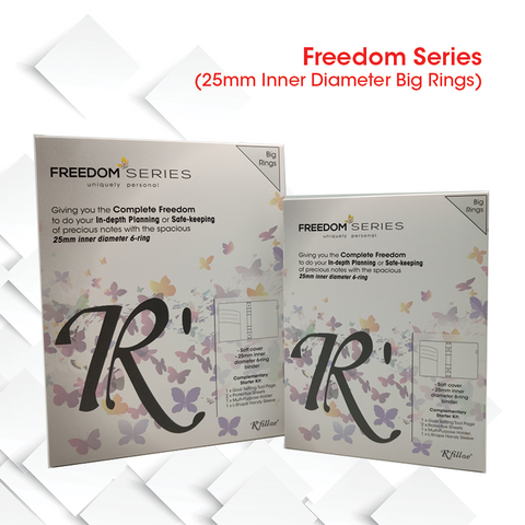 R'fillae Freedom series Refillable Diary Organiser (25mm Big Ring)